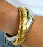 Two Toned Twisted Cobra Bracelet
