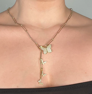 Butterfly Fly Away Charm Necklace