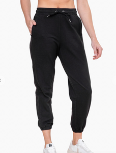 Swoop Back Twill Joggers