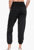 Swoop Back Twill Joggers