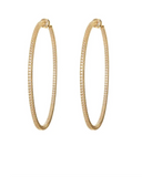 Large Perfect Pave Hoops