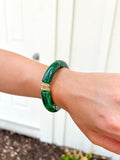 Hunter Green Marble Large Bracelet