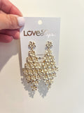 Matte Gold Floral Earrings